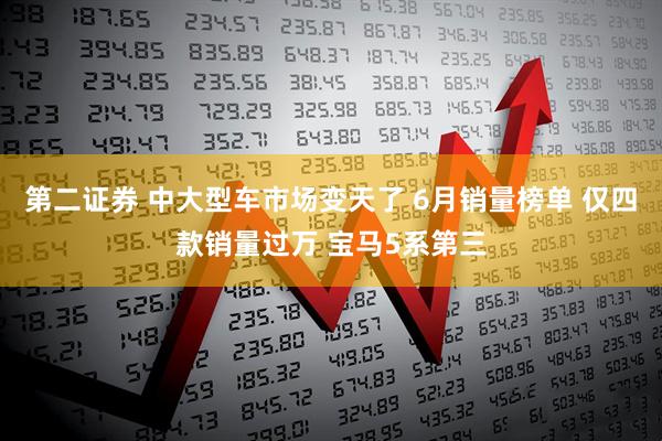 第二证券 中大型车市场变天了 6月销量榜单 仅四款销量过万 宝马5系第三